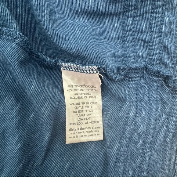 Horny Toad Toad & Co Navy Everyday Casual Tencel Organic Cotton Dress Size Large - Picture 5 of 9